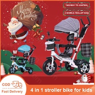 4 In 1 baby stroller bicycle kids tricycle bike for kids stroller bike Trolley Bike for baby