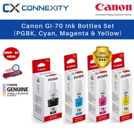 [Bundle Set] Canon Ink Bottles GI-70 PGBK C M Y for PIXMA G5070 G6070 G7070 GM2070 GM4070 Canon GI70