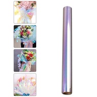 Flower Wrapping Paper Packing Film Cellophane Iridescent Rose Decor Bouquet Wrappers Plastic Christm