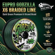 Eupro Godzilla X6 Braided Fishing Line 100m Tali Pancing Benang Braid 6 Strand Green