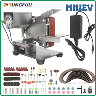 MNIEV Mini Belt Sander Machine Multifunctional Belt Grinder DIY Polishing Grinding Machine Variable 