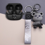 Sony WF-1000XM4 Case Cover Cartoon Glitter Bear Keychain Pendant Pokémon Pikachu Sony WF-1000XM3 Silicone Soft Shell Protective Case Trendy Brand Kaws Astronaut Sony WF-XB700 Bluetooth Headset Case Protective Case Shockproof Case