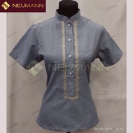 LADIES OFFICE BARONG Blue Gray