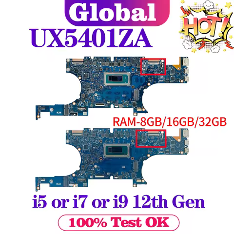 KEFU UX5401ZA Mainboard For ASUS UX5401 UX5401Z BX5401ZA RX5401ZA BX5401Z RX5401Z Laptop Motherboard