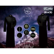 HITAM Gamis AL NOOR BLACK / JUBAH BLACK / GAMIS ALNOOR PREMIUM / GAMIS BLACK ALNOOR