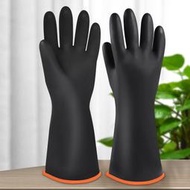 立減20華特3601黑色橡膠手套加大加厚工業防化加厚耐酸堿耐臟防水工作用