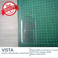 Plastic Mica for Emoney ATM SIM Card Holder 6x9 cm Thicker 015 contents 100
