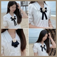 MXFASHION Black Ribbon Pin, Awareness Melanoma Cancer Black Bow Brooch Pin, Simple Skin Cancer Breas