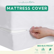 Non Woven Zipper Mattress Protector Bedbug Proof Waterproof Hotel Mattress Cover Single/Queen/King Size