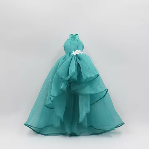 Fashion Evening Gown Dresses Cute Mini Dolls Princess Dresses DIY Accessories Elegant Chiffon Clothe