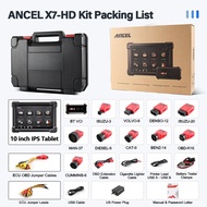[WACB] ANCEL X7 HD Heavy Duty Truck Diagnostic Tools TPMS D-P-F Regen ABS SAS ECU Oil Reset Full Sys
