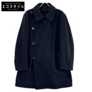 Emporio Armani VC1217 海軍藍雙排扣大衣，46碼 [二手]