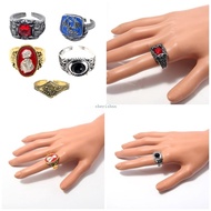 CH* Adjustable Opening Metal  For Men Women Gaming Themed Costume Jewelry Handmade Party Jewelry Acc