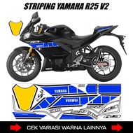 Sticker Stock Decals Motorcycle Yamaha Yzf R25 V2 Sticker Striping Lis Variation R25 V2