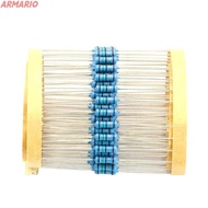 ARMARIO 100PCS 1k Ohm Resistor, 0.25 Watt 1000 ohm Metal Film Resistor, Electrical Resistors High-pr
