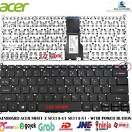 TOMBOL Naw923 KEYBOARD ACER SWIFT3 SWIFT 3s SF314 SF314-54 SF314-56 NKI13130CS SV3P-A80BWL 900525Bk20202 POWER Button ++