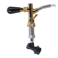 NEX Draft Beer Dispenser Kegs Couplers Brass Texture Beer Tap Dispenser for Beer