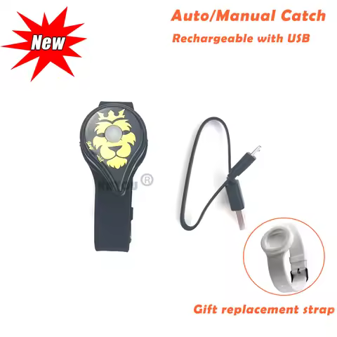 Dropshipping Auto Catch Bracelet for Pokemon Go Plus Smart Wristband Support Bluetooth Rechargeable 