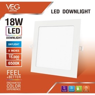 closeofficalshop V.E.G.lighting 8-Inch Square LED Downlight 18W Model Tp-SDW-18DL-V Daylight