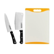 Zebra Chef Knife With Cutting Board Set (6.5" &amp; 7"/2 Pcs)
