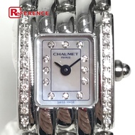 Chaumet) 12PD 鑽石錶圈 Kesis 珍珠母貝錶盤腕錶