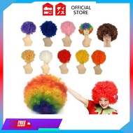 Dinoso Rambut Palsu keribo / Wig Kribo keriting/ Wig Badut badut / Wig Cosplay warna warni