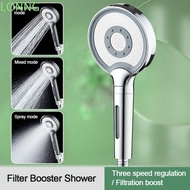 LONNGZHUAN Shower Head, Large Panel High Pressure Water-saving Sprinkler, Fashion 3 Modes Adjustable Multi-function Handheld Shower Sprinkler