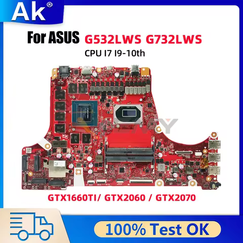 G532LWS G732LWS Laptop Motherboard For ASUS ROG G512LV G512LW G512LU G712LV G712LW Mainboard With RT