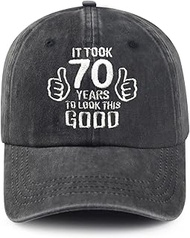 50th 60th 70th 75th 80th Birthday Gifts for Men, Vintage Birthday Gift Ideas Baseball Caps, Funny Bi