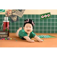 New Product Photo Studio Children's Photography Clothing Hundred Days Baby Retro Oil Painting Hong K