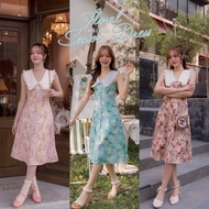 MYT x JOOBS STUDIO : [JB28] : Floral Season Dress ชุดเดรสละมุนหวาน พิมพ์ลาย สุดสบายตา ชุดเดรส เดรสไป