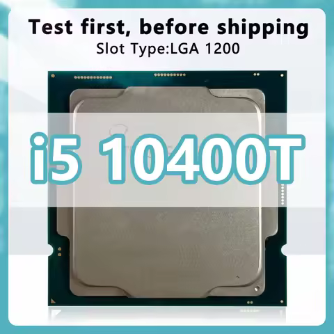 Core i5-10400T CPU 14nm 6 Cores 12 Threads 2.0GHz 12MB 35W 10thGeneration Processor Socket LGA1200 f