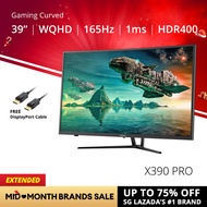 PRISM+ X390 PRO 39" 165Hz 1ms Curved QHD [2560 x 1440] Adaptive-Sync Gaming Monitor