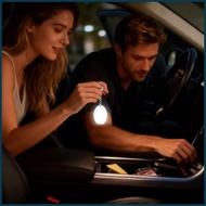 Purse Lights Oval Shape Mini Oval Keychain Light Rechargeable Purse Flashlight for Women for Girls M