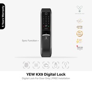 FREE Installation | Yew KX9 Door Digital Lock with sync and Fingerprint