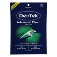 DenTek Triple Clean Advanced Clean Floss Picks, No Break & No Shred Floss, 150 Count, (Packaging May