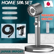 4in1Pressurized shower head with filter massage shower head set shower with hose bathroom shower set