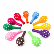 DINOSO (100 PCS) Balon Latex Bulat Polkadot Ukuran 12 Inch 1 Pack Mix