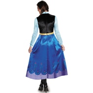 Halloween Costume Adult Female Princess Anna cOs Costume Frozen Snow White Cosplay Dress