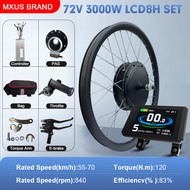 MXUS ชุดแปลงจักรยานไฟฟ้ายี่ห้อ20-29นิ้ว700C 48V 1000W 72V 3000W 3.0มอเตอร์ดุมแบบไม่มีแปรงถ่านสำหรับช