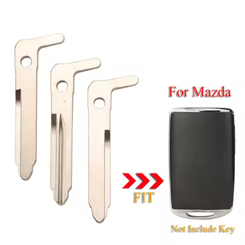 jingyuqin 10pcs Remote Car Smart Key Emergency Insert Uncut Blade Blank For Mazda 2 3 6 M6 MX5 CX5 C