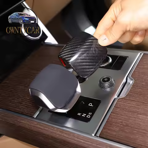 Real Carbon Fiber For Land Rover Range Rover Vogue L460 2023 Car Gear Head Shift Knob Handle Cover T