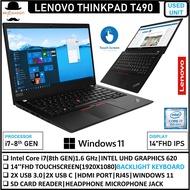 Lenovo Thinkpad Business Laptop T490/T490s Core i7/i5-8th Gen 14"inch Upto 32GB Ram  Window 11Pro