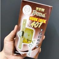 FUDA 401 Hook Lock / kunci grill besi pintu / grill door lock / grill door lock set / kunci pintu grill besi / LOCKSET