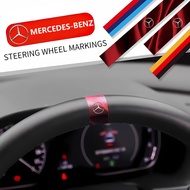 For Mercedes-Benz Car Steering Wheel Center Line Vinyl Sticker for AMG GLA GLB GLC GLK GLE GLS A B C