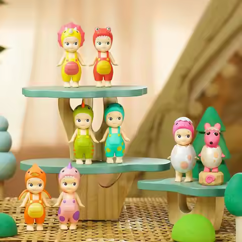 Sonny Angel Blind Box Dinosaur Hippers Series Anime Figures Ornaments Seoul Strawberry Dolls Fans Ch