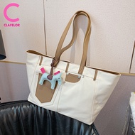 CLAFELOR-กระเป๋าผ้าสะพายข้าง กระเป๋าแฟชั่น แต่งกระเป๋ากางเกง ผ้าแคนวาส รุ่น QX-1218 พร้อมส่งจากไทย