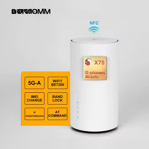 2026-New SUNCOMM SDX75 5G CPE NR SA NSA BE7200 Carrier Aggregation LTE CAT20 Whole Home WiFi 7 Mesh 