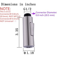 Pull Down Sprayer Head for Kitchen Faucet, Column Shape 2-Function Kitchen Faucet Replacement Head, 