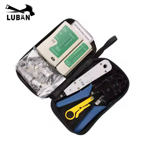 Network Ethernet Cable Tester RJ45 Kit RJ45 Crimper Crimping Tool Punch Down RJ11 Cat5 Cat6 Wire Lin